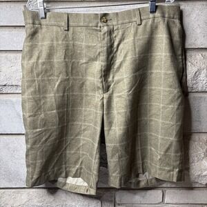 Pro Tour Men's Cool Play Golf Shorts Brown Plaid Size 38 10"inseam